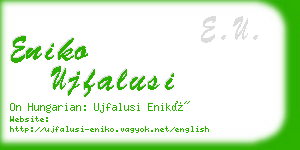 eniko ujfalusi business card